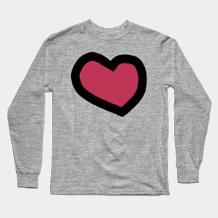 Chunky Viva Magenta Heart for Valentines Day Long Sleeve T-Shirt